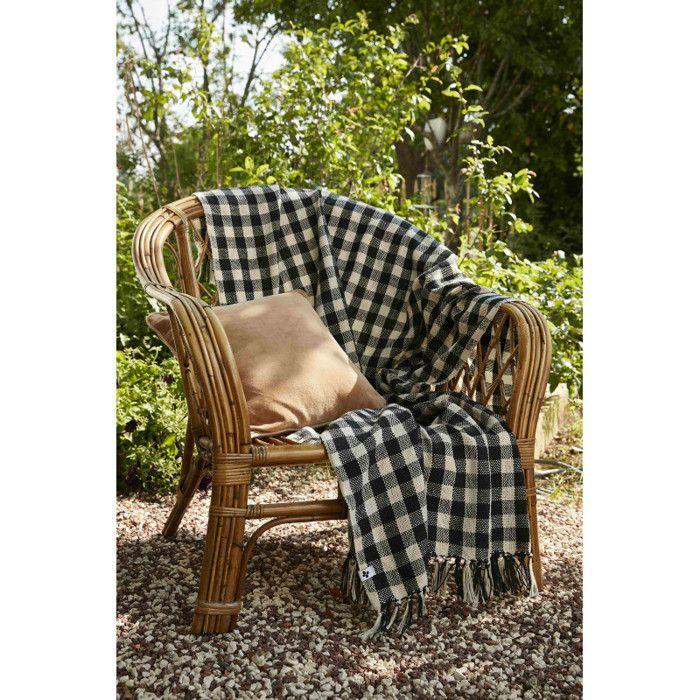 Plaid à franges tissé teint "Gabriel" toutes dimensions - 130 x 160 cm