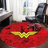 1pc Wonder Woman Superman Office Round Area Rug, Under Office Chairs Bedroom Living Room Home Decor, Room Deco, Available in Various Sizes