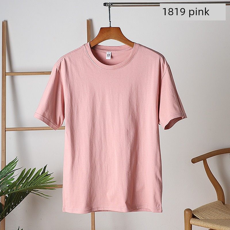 Long-Staple Cotton Foreign Trade Tail Order Men's Casual Short-Sleeved T-shirt