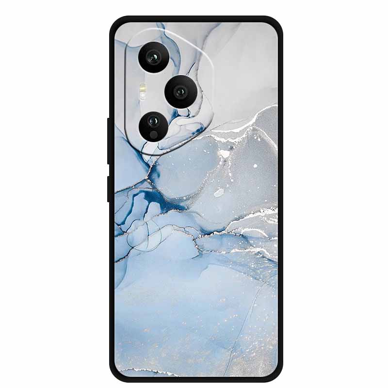 For Honor 400 Pro 5G Case Honor 400 5G Marble Painted Silicone Back Cover Cases for Honor 400 Pro/ 400 TPU Black Case 400 Pro 5G