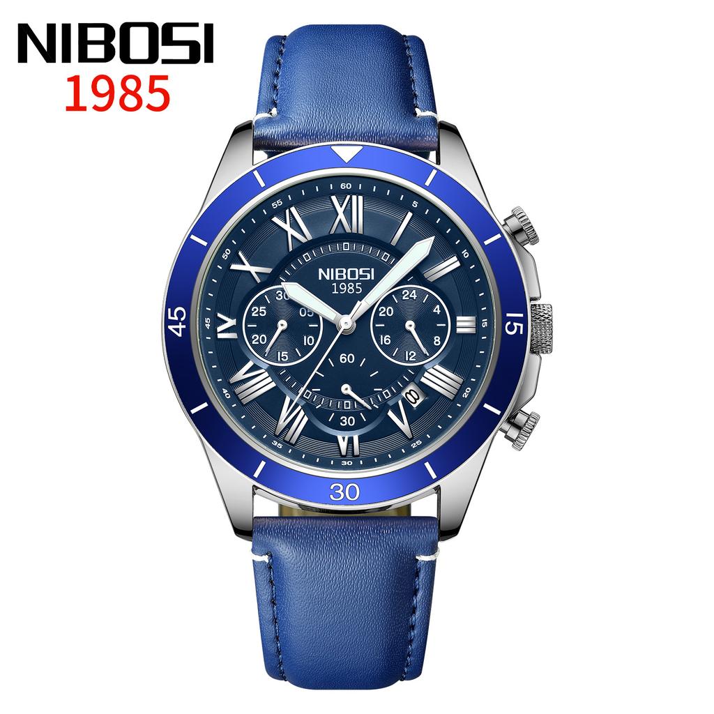 Men'S High-Value Business Watch, Three-Eye Six-Hand Chronograph Quartz Watch