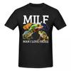 Unisex Awesome MILF Unisex I Love Frogs T Shirt Vintage Big Size Cotton Sleeve Custom Shirts