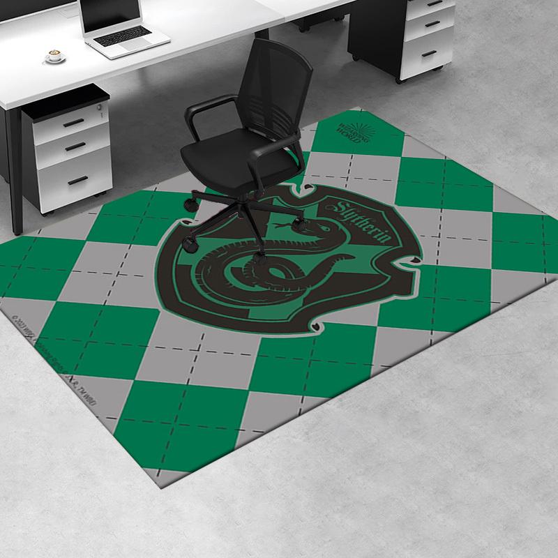 

Slytherin House Crest Phone Case Cover Office Mat Home Decor Office Desk Chair Rugs Chair Carpet for office Chair Mat Gift For Halloween & C 60cm by 90cm