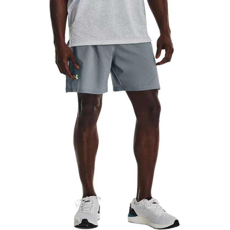 Under Armour Pantaloncini Semplici Dritti con Vita Color Block Uomo Fondo Blu Porto 1376510-465