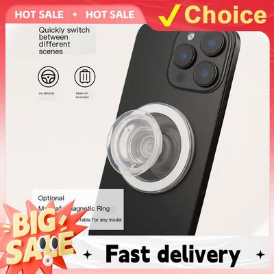 Magnetic Folding Mobile Phone Grip Holder Socket Pocket Support for Magsafe IPhone Mac Samsung Safe Ring Finger Expanding Stand