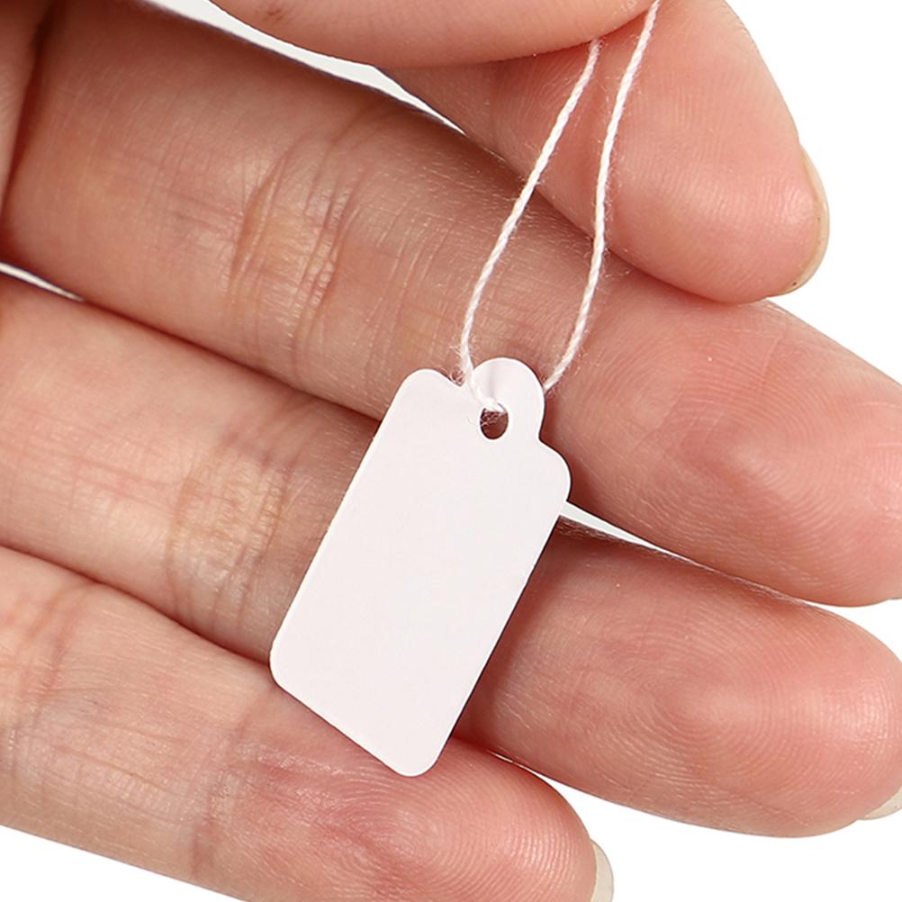 1000Pcs Elegant Jewelry Marking Tags with String Handwriting Friendly for Weddings Parties Gifts Jewelry Tags Paper Tag
