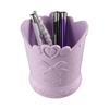Candy Color Cute Bow Pencil Holder Heart Stationery Container Kawaii Carved Pen Case  Student