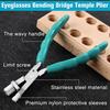 LEONTOOL Eyeglasses Pliers, Adjustment Pliers, Eyeglass Repair Kit, Temple Pliers, Nose Pad Adjustment, Clings Adjustment, Frame Processing, Nose Pad