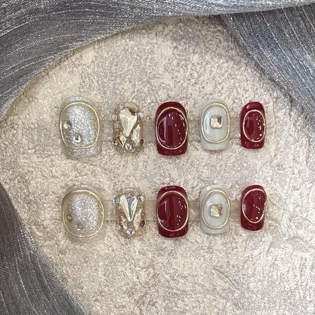 Sparkling Starry Removable Nail Art Stickers Xs/s/m/l Sizes Simple Style