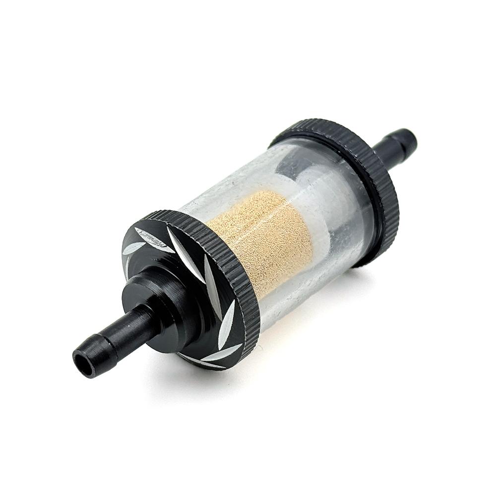 Universal 1/4" Inline Fuel Filter Copper Core Oil Filter 6mm For Motorcycle ATV Dirt Pit Bike Moped Scooter Bikes Lawn Mowers