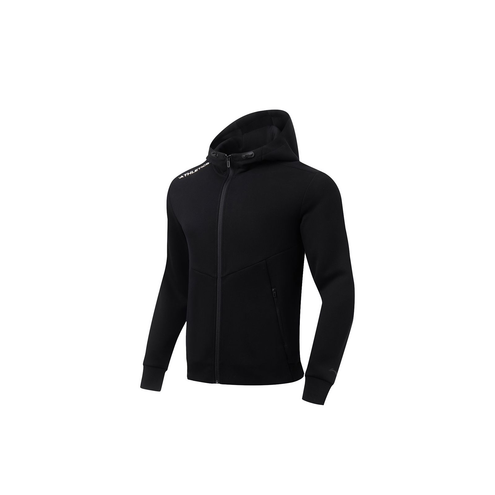 

Li-Ning Толстовка с капюшоном Fitness Series Letter Print Zipper с капюшоном для мужчин, черная AWDT567-2 M