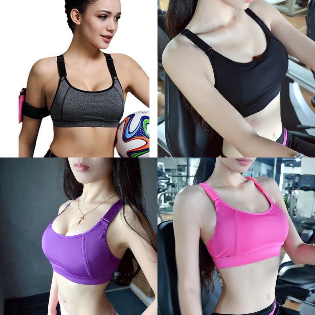 Athletic Running Sports Bra With Shockproof Reinforced Support For Active Women