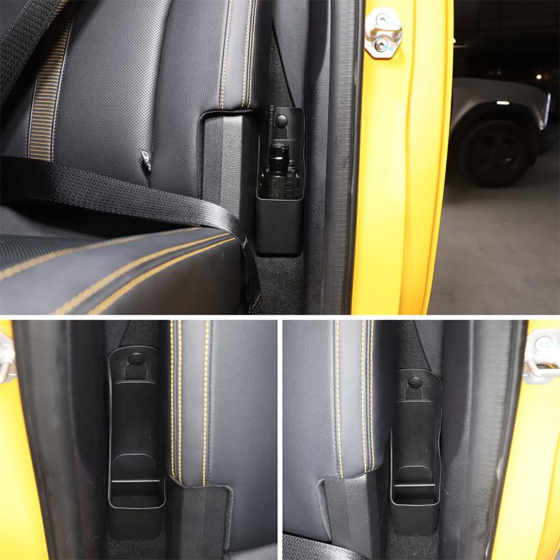 For Ford Ranger 2023-2025 ABS Car Rear Seat Side Storage Box Umbrella Organizer Tray Trim Car Interior Accessories