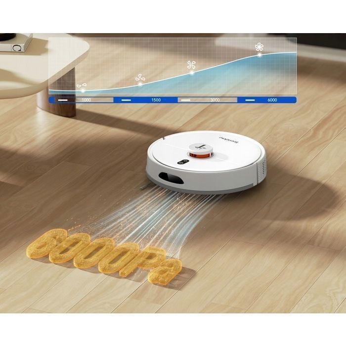 Aspirateur robot - TEENDOW - D20S Max+ - 8000 Pa - Fonction lavage - Autonomie 180 min