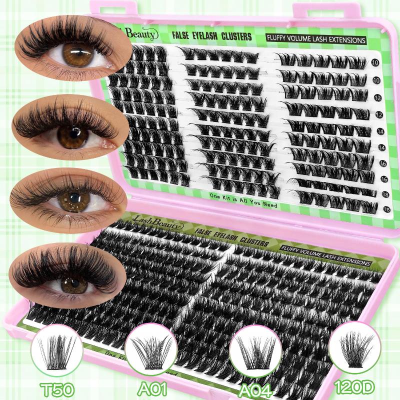 

Natural Look False Eyelashes Wispy Style Cluster Design Diy Lash Extension Kit Bond And Seal Fake Eyelash Eye Lash Extension ONESIZE