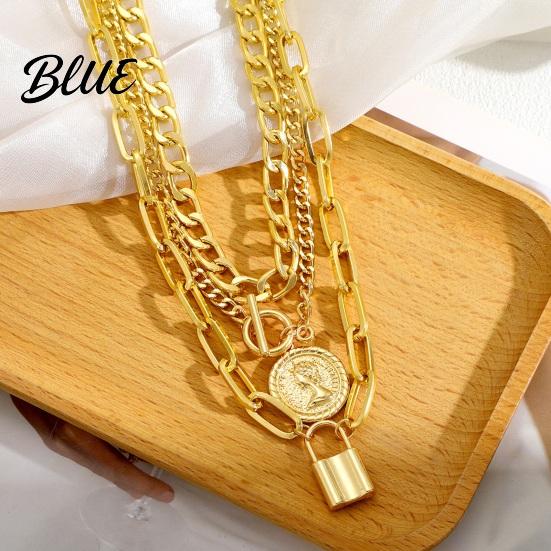 Set de Collar Ajustable 1 Mujeres Color Brillo Pulido Grueso