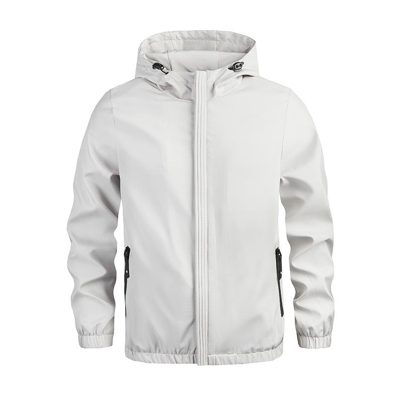 Spring and Autumn Men's Thin Casual Jacket Men's Coat Baseball Jacket Hooded Men's Coat Men's