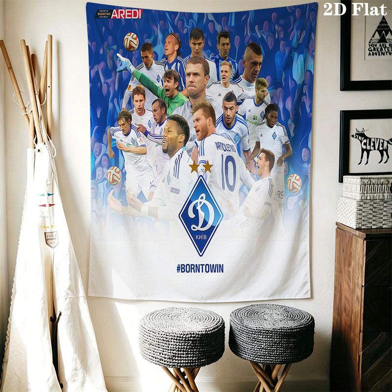 FC Dynamo Kyiv Wall Hanging Printed Fabric Blanket Decorative Tapestries for Bedroom Living Room Home Decor