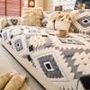 Fleece Boho Jacquard Verdicken Warm Winter Sofaüberwurf, Rutschfest Weiches Sofa Handtuch Wohnzimmer Möbeldekor Überwurf Sofa Handtuch