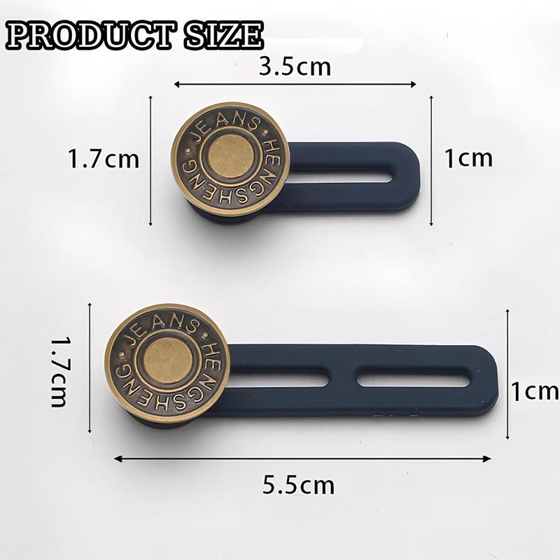 8Pcs Jeans and Pants Button Extenders Jeans Adjustable Retractable Button Set Waistband Extender for Men and Women Jeans Button