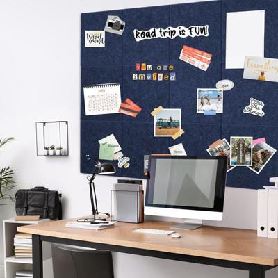 12 Stück Kork-Pinnwände 30x30cm Selbstklebende Rückseite Memoboard Wandmontage Foto-Display Notizorganisator für Zuhause Büro Klassenzimmer,