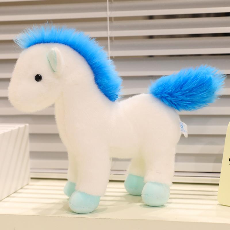 Cartoon Simulation Pony Doll Plush Toy Pony Zodiac Horse Doll Children's Doll Birthday Gift