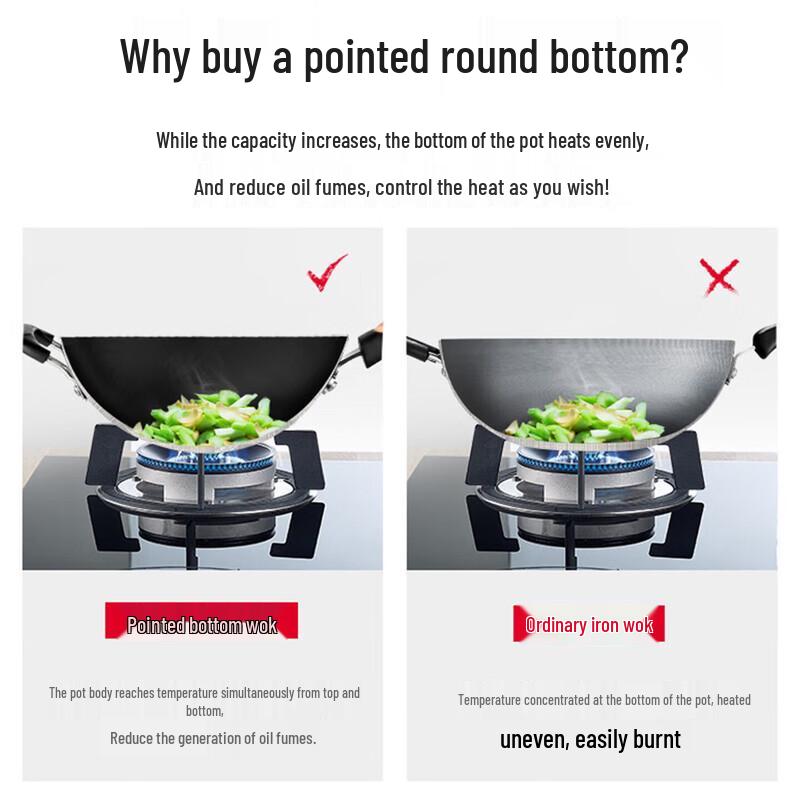 Supor Refined Iron Non-Stick Wok