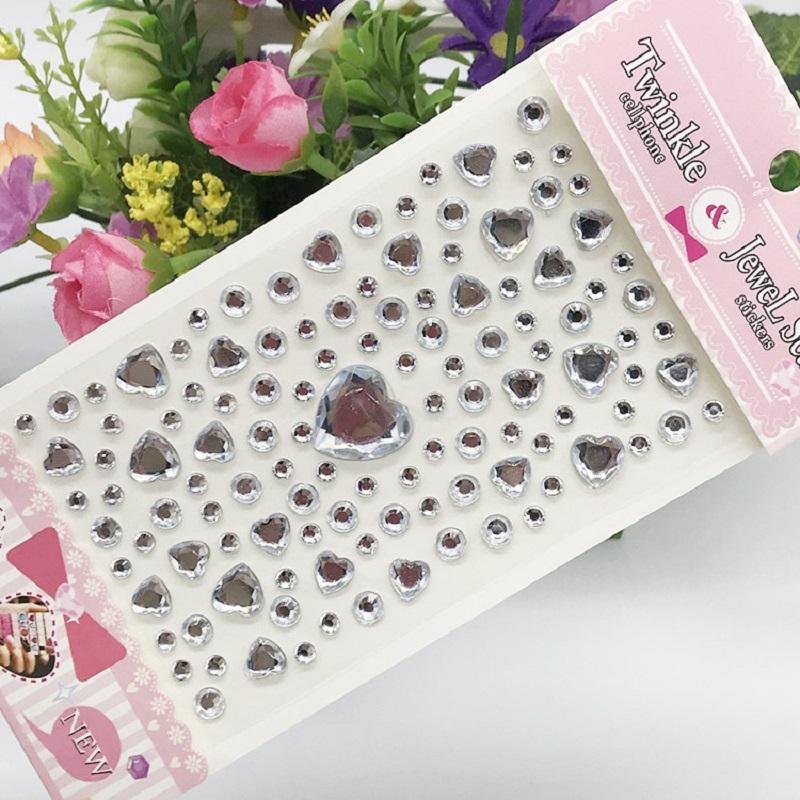 New Stickers On The Face Rhinestone Makeup Bright Face Art Sticker Children's Temporary Tattoo Rhinestone for Strasse Makeup