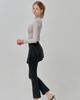 Bikini Bender Simple Line Semi-Bootcut Water Leggings - Black