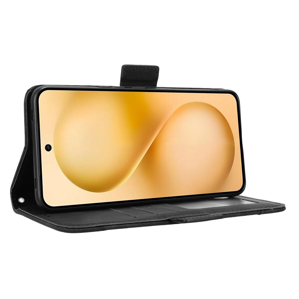 For vivo V60 5G Leather Case Phone Wallet Cover with Multiple Card Slots