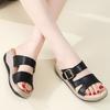 Damen Sommer Aufzug Plateau Hausschuhe Sandalen Outdoor Elegant Offene Zehen Lässig Mädchen Große Größe Schwarze Sandalen
