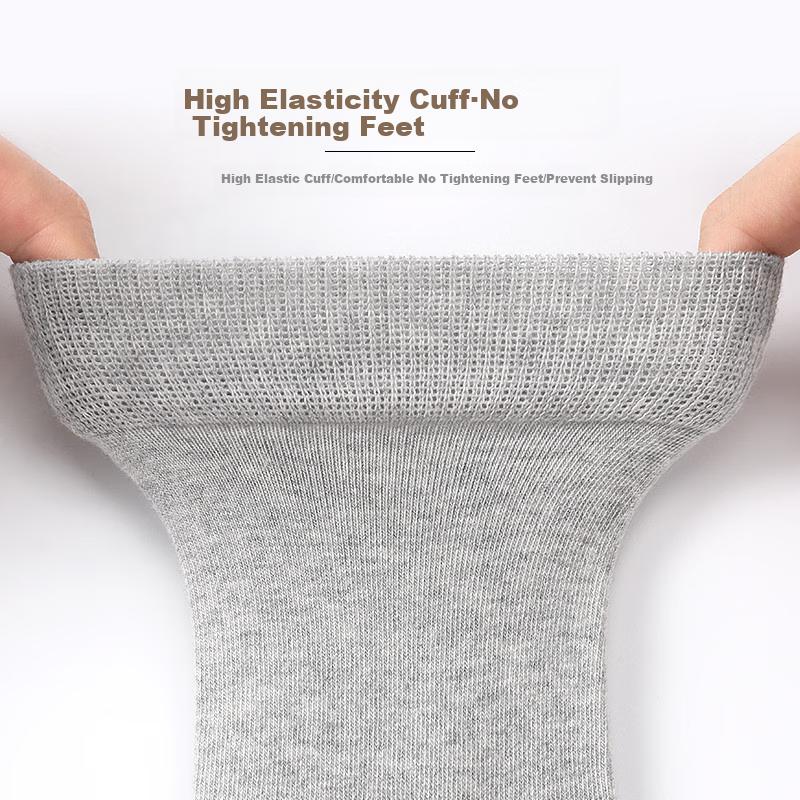 Men's Socks, Spring And Summer Pure Cotton Long Socks for Men, And Odor-Resistant, High Tube Socks, Business Casual All-Cotton Socks