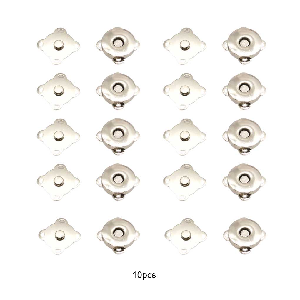 10 Pieces Snap Buckle Sewing Quilting Clasp Leathercraft Clothing Decorative Button Metal DIY Accessory 18.5MM