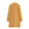 Women's Mid-Length Double-Faced Wool Coat: 2024 Korean Style, Warm Suit Lapel, Button-Up for Autumn/Winter