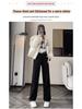 Women's 2023 Winter High-Waist Wide-Leg Jeans: Warm, Thick, Straight-Leg, Slimming Velvet Trousers.