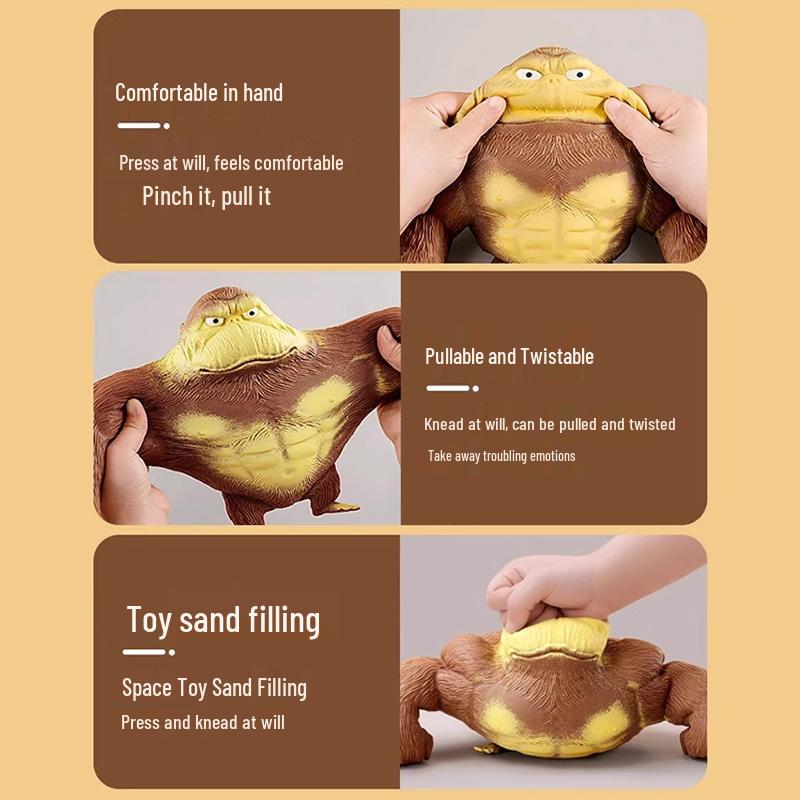 King Kong Stress Relief Squishy Toy – Fun Pressable Decompression Delight
