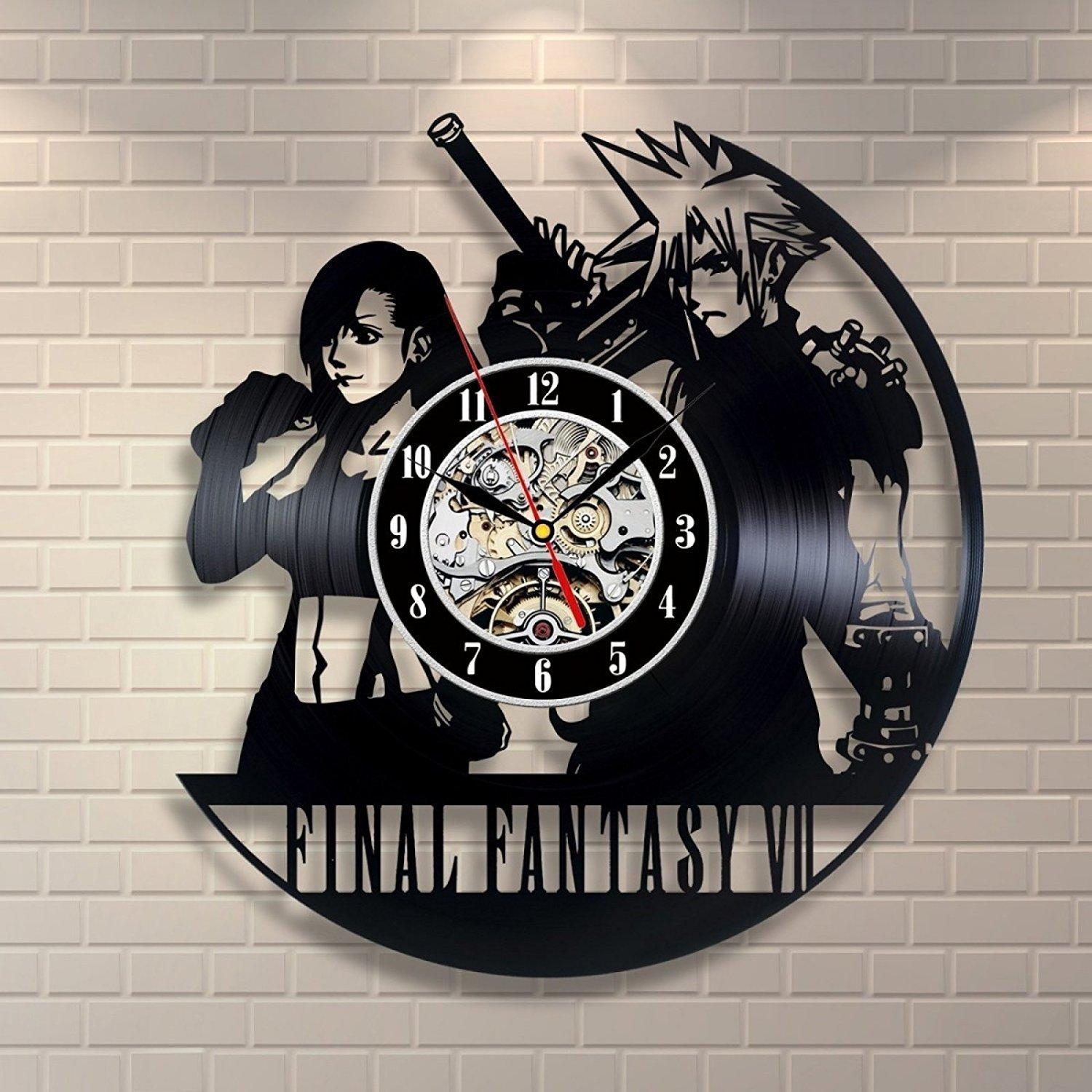 

Final Fantasy VII Виниловая пластинка Часы Домашний декор Искусство
