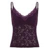 Purple V-neck Lace Patchwork Slim Camisole for Summer 2026