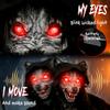 Halloween Standing Werewolf Animated Decoration with Light-Up Eyes, Sound and Touch Activated