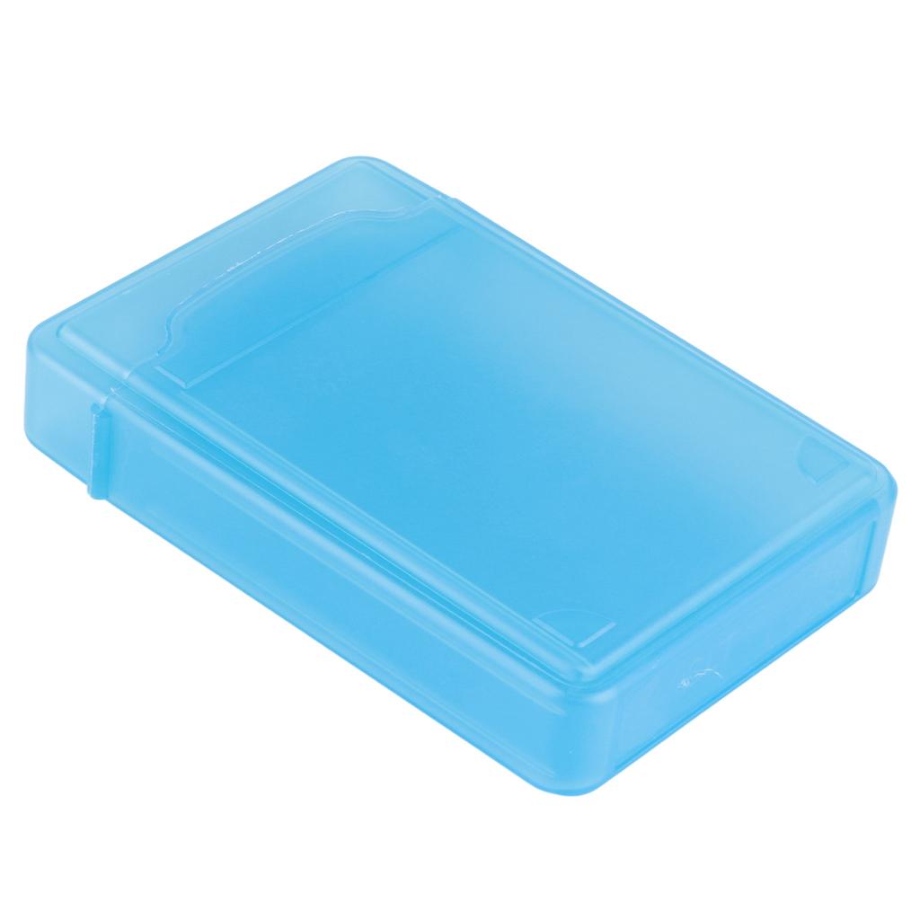 3.5" Pevné pouzdro HDD SSD Antistatický box na uložení disku Nárazuvzdorný Prachotěsný Protiskluzový Modrý (Ne