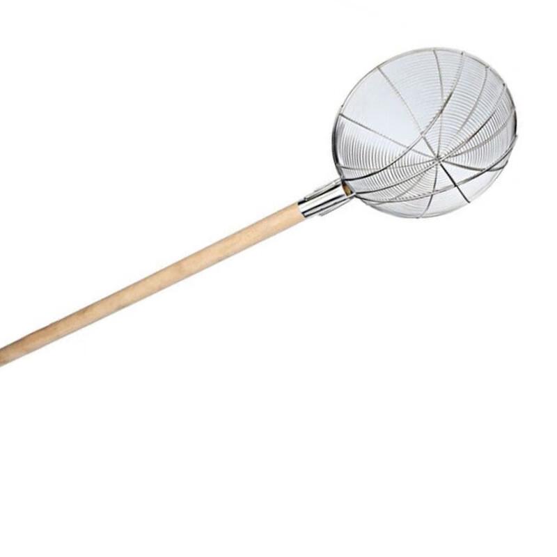 JingJingRS Large Stainless Steel Long Handle Skimmer