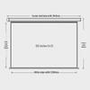 Deli 120-inch 4:3 Electric Projection Screen
