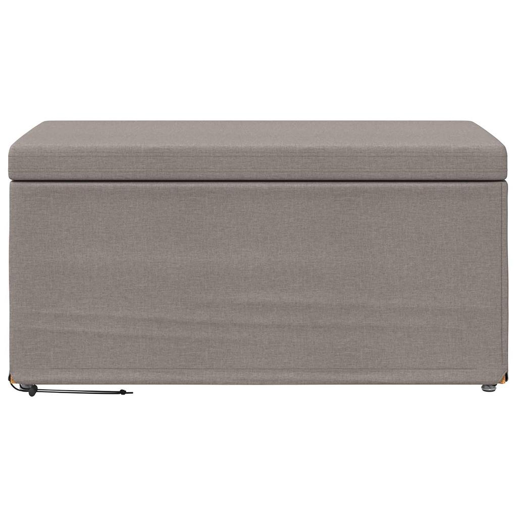 Stool Beige 81 X 41 X 40 Cm Fabric and Particleboard