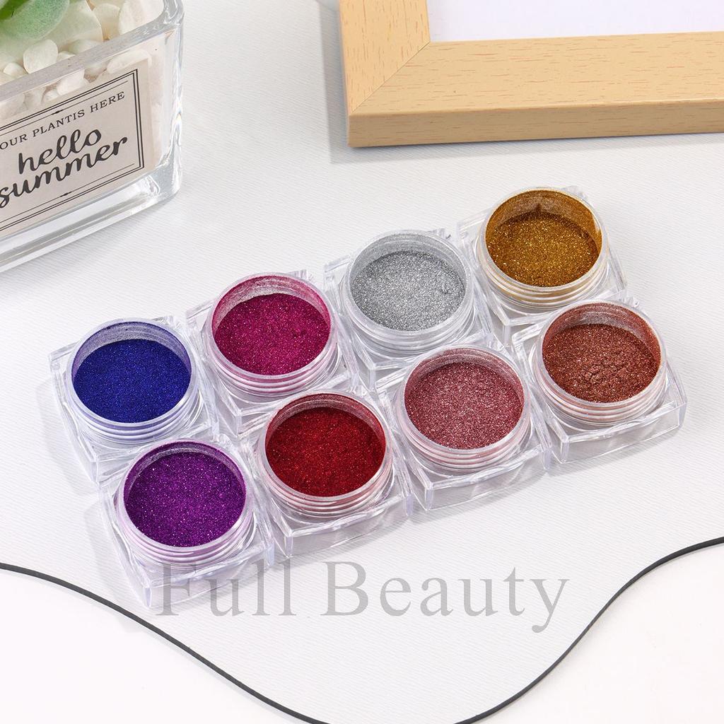 New 8 Colors Bottled Magic Mirror Nail Glitter Set Bottled Mirror Nail Polish Nail