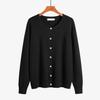 Damen Strickjacken Pullover Leichte Frühling Herbst Outfits Business Casual Weiche Oberteile Langarm Knopfleiste Pullover Rundhalsausschnitt Cardigan für Damen