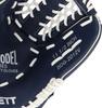 ZETT Catch Ball with Shock Absorbing School Age and BDG2012V Glove, Beginner's, Pads, 11.5-inch (Elementary Up), Left-Handed Throw, Blue,