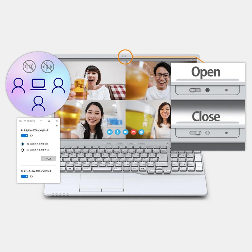 FMV Fujitsu Note A Laptop Office Copilot Windows AMD Ryzen 16GB 512GB Super Multi WA1-K3 (MS 2024, Key, 11, 15.6-inch, 5, RAM, SSD, Drive)