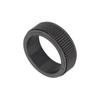8MM Mens Spinner Ring Noiseless Titanium Steel Cool Anxiety Ring for Anxiety Stress Relieving Black No. 8 57mm   2.2in
