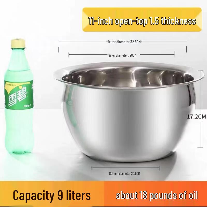 OLOEY Extra Thick 304 Stainless Steel Oil Storage Container with Lid
