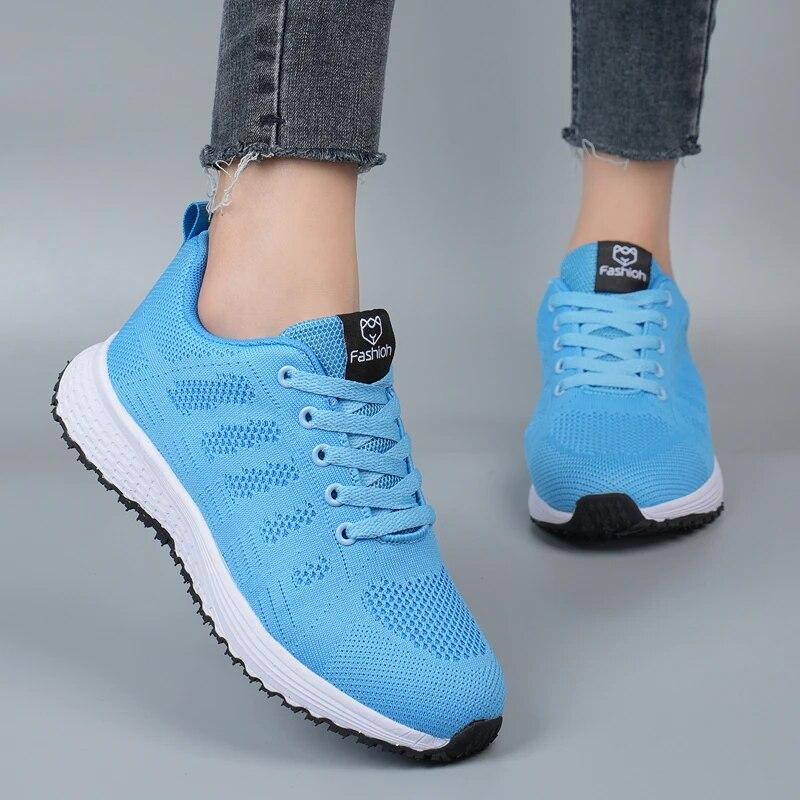 Fashion Women Breathable Sports Shoes for Women 2025 Casual Tennis Shoes Walking Mesh Running sandals Platform Sneakers Female Footwear